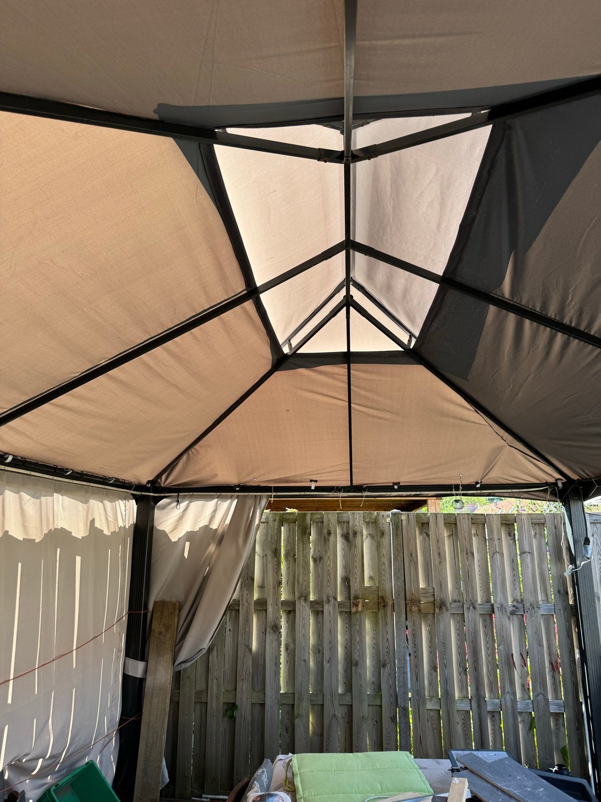 Ruime partytent/paviljoen voor tuin 400  x300, Ophalen, Gebruikt, Minder dan 4 meter, Paviljoen