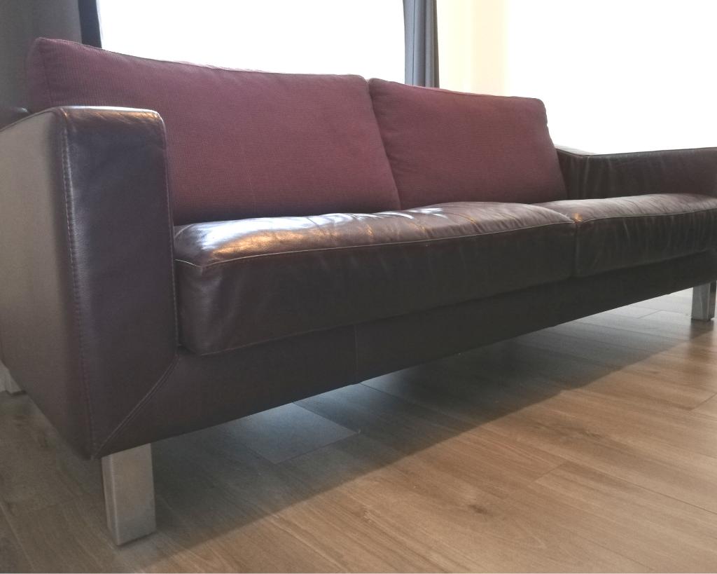 Leolux Antonia designbank – 3-zits – echt leer – goede staat, Gebruikt, Leolux Antonia, Driepersoons, 75 tot 100 cm