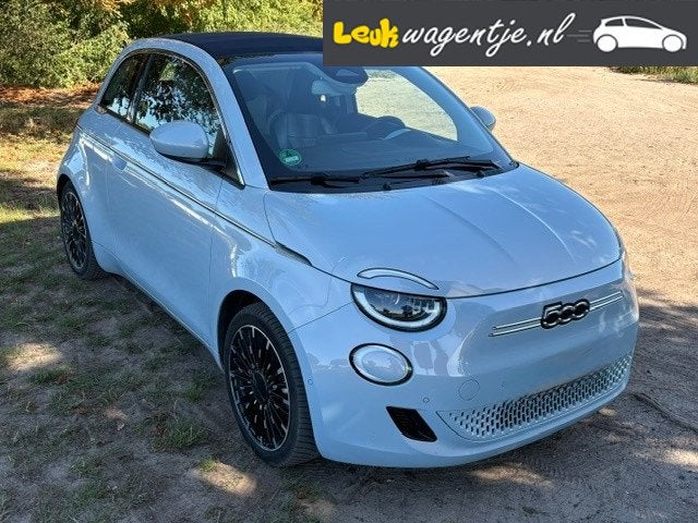 Fiat 500 C e Icon 42 kWh Cabrio *parelmoer *vol extra opties, Auto's, Fiat, Stof, Gebruikt, Cabriolet, Te koop