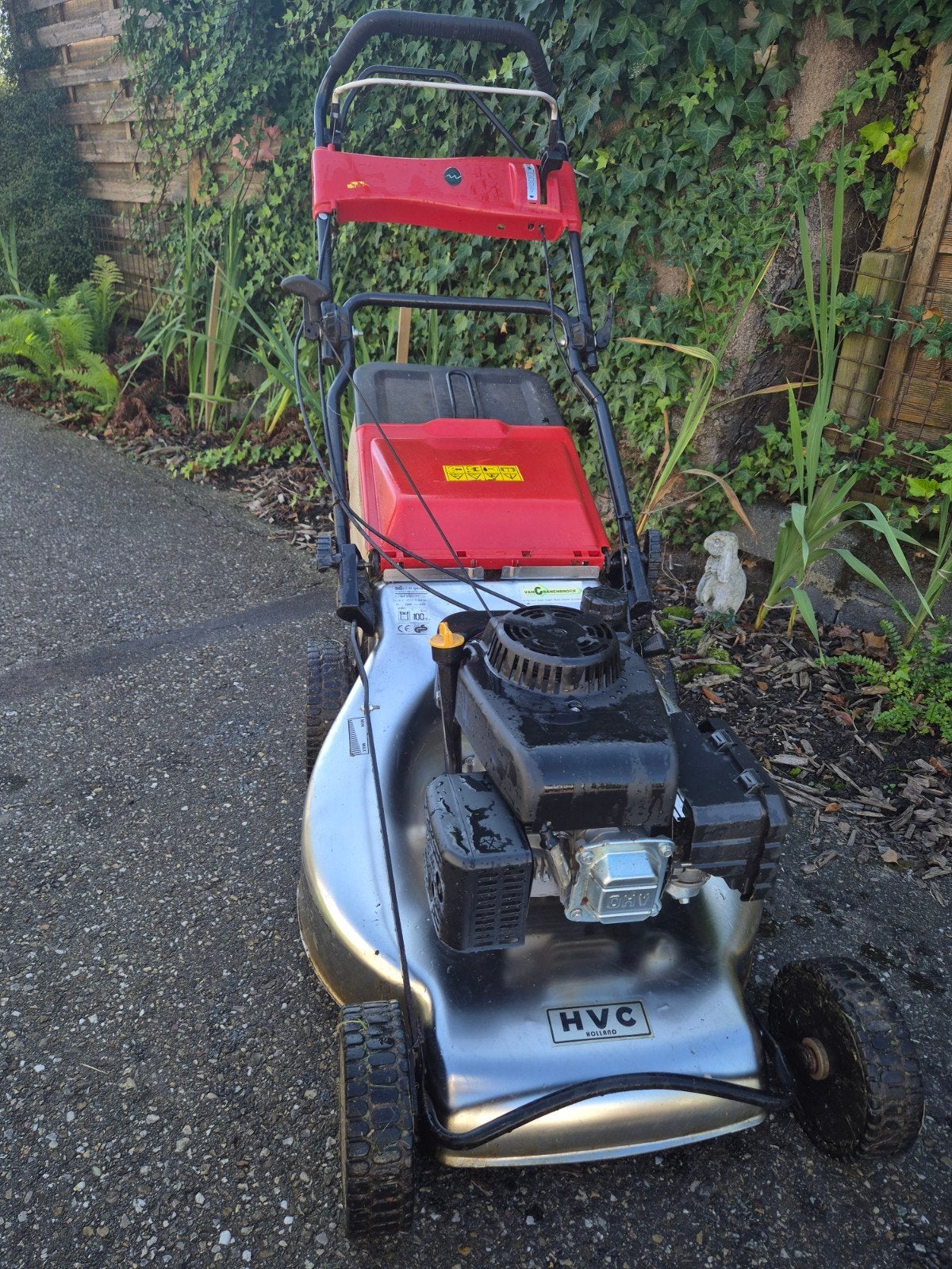 HVC Benzine Grasmaaier 21S en RS aluminium, Cirkelmaaier, Gebruikt, HVC, Ophalen of Verzenden