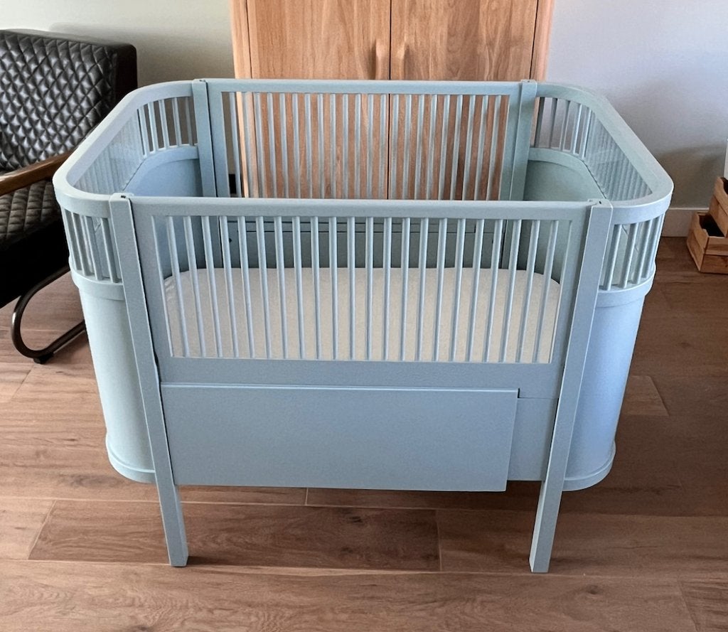 Sebra Kili baby- en juniorbed, misty green (meegroeibed), Kinderen en Baby's, Ophalen, Gebruikt, 70 tot 85 cm, 140 tot 160 cm