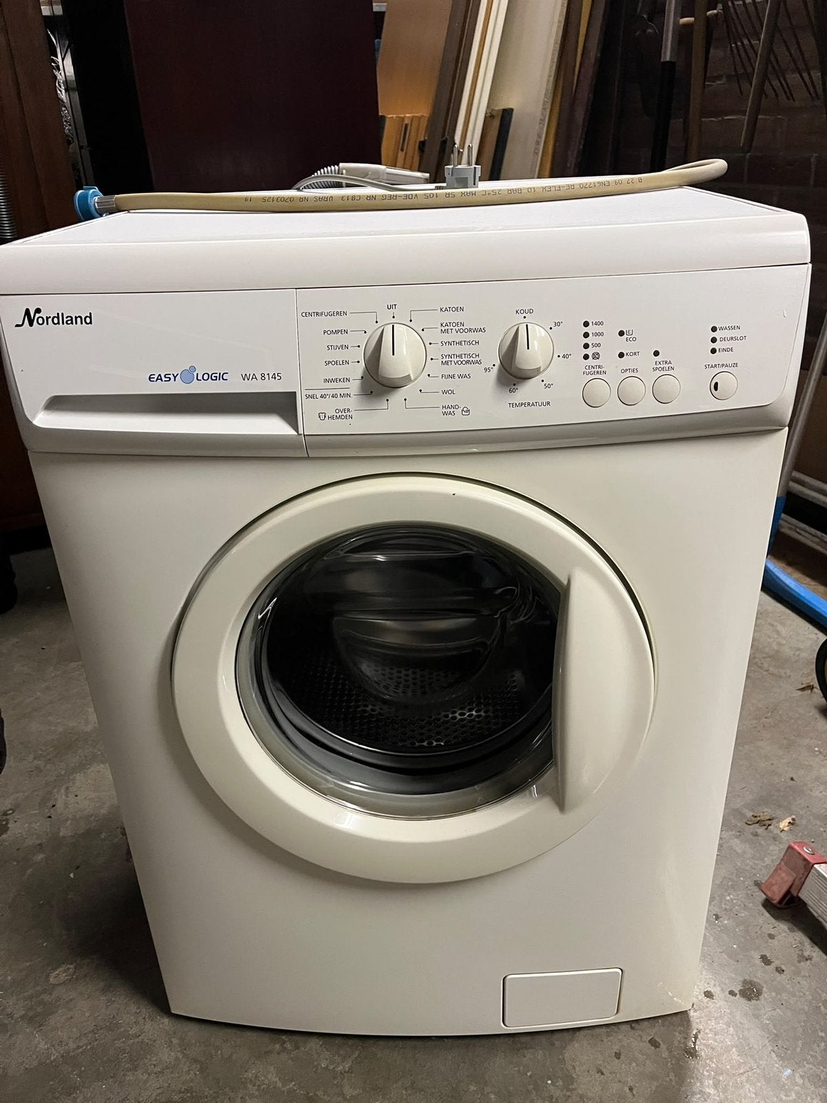 Nordland wasmachine, Witgoed en Apparatuur, Ophalen, 1200 tot 1600 toeren, Gebruikt, Voorlader