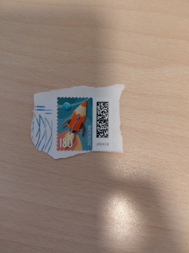 2024 Duitsland potlood raket, Verzenden, BRD, Gestempeld