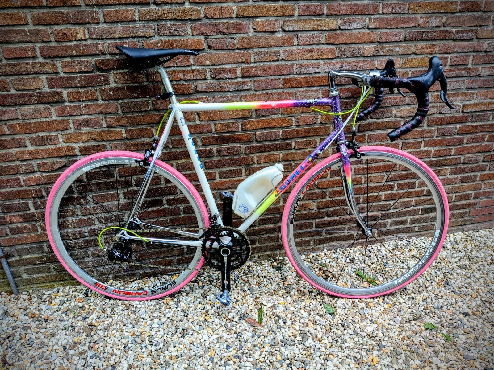 Somec stalen racefiets - Campagnolo Record 11 speed, Ophalen