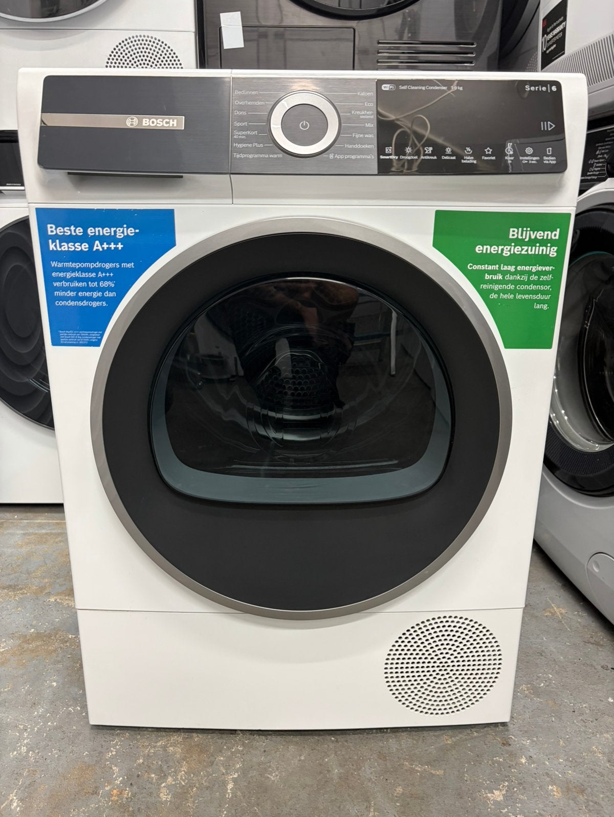 Bosch Serie 6 droger 9KG WiFi SmartDry & SelfCleaning 2025