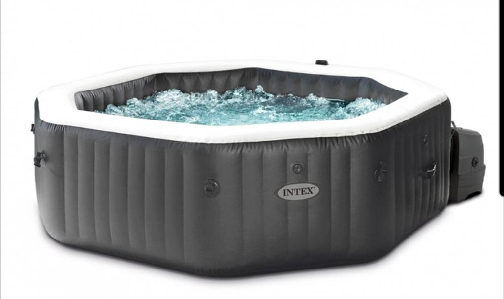 Intex Pure Spa Jet & Bubble Deluxe 6p - Opblaasbare Jacuzzi, Ophalen, Gebruikt, Filter, Opblaasbaar