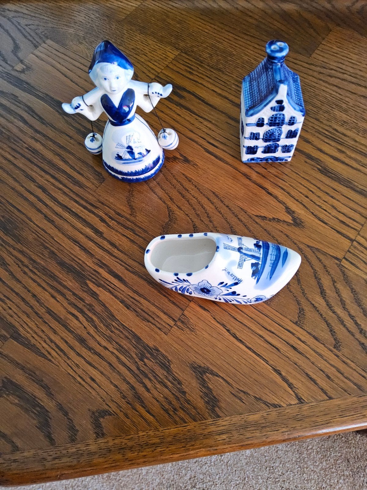 Blauwe beeldjes: Hollandse set, Antiek en Kunst, Antiek | Porselein, Ophalen