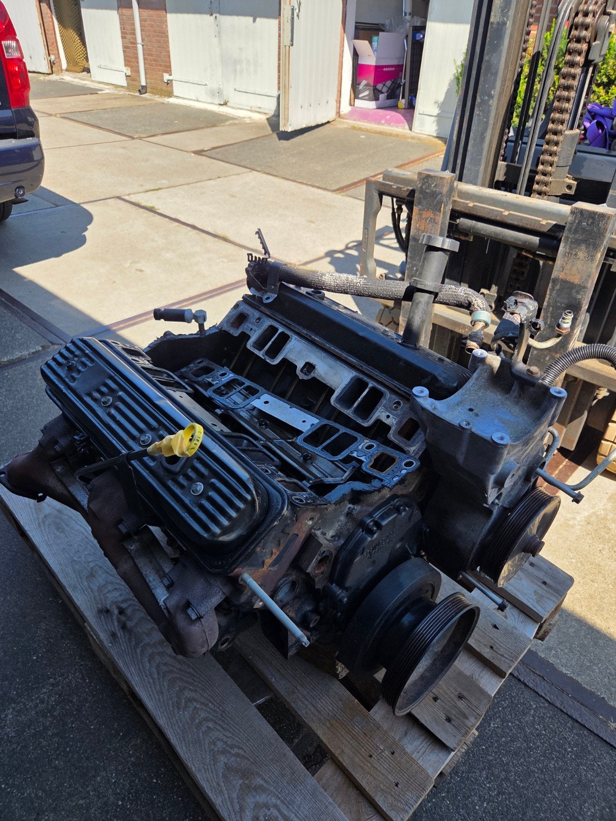 GM Chevrolet 5.7 Vortec V8 motor 260pk en 454nm koppel, Auto-onderdelen, Ophalen, Gebruikt, Chevrolet