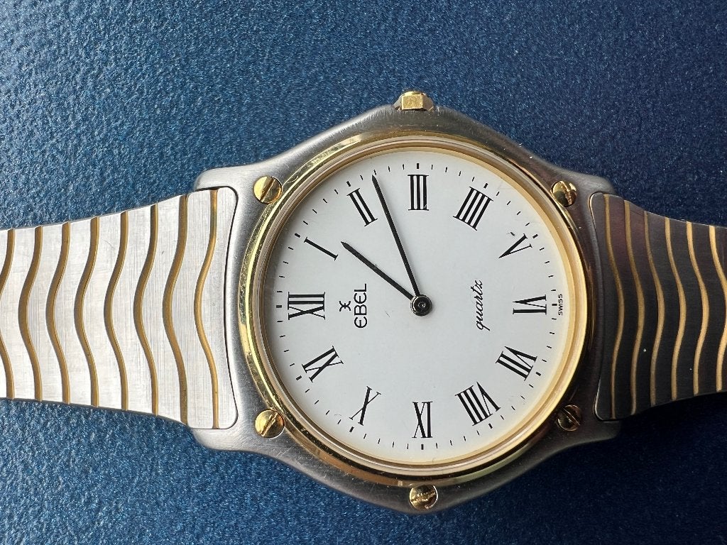 Ebel Sport Wave Goud staal Nieuwstaat 34 mm, Sieraden, Tassen en Uiterlijk, Horloges | Dames, Overige merken, Polshorloge, Ophalen of Verzenden