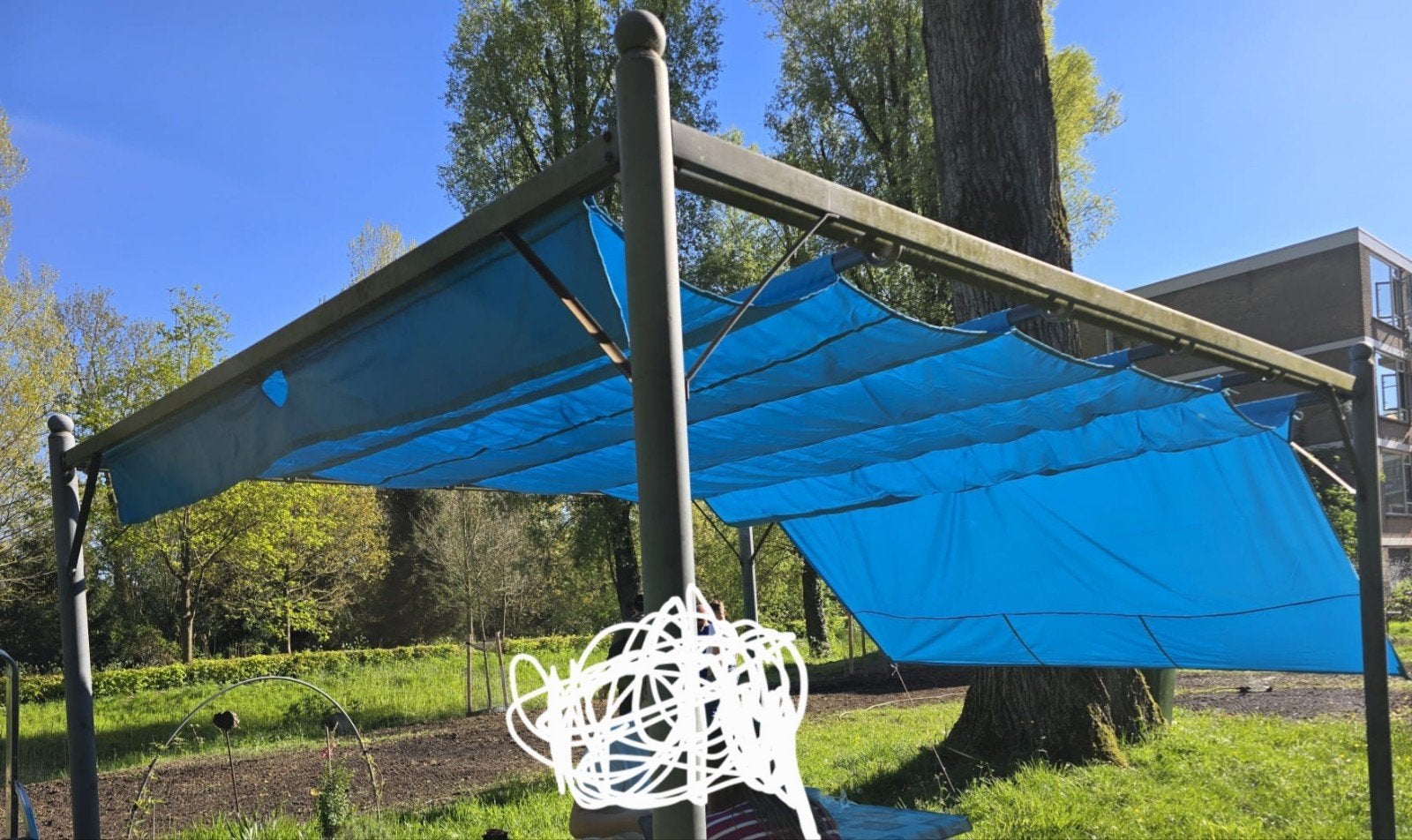 schaduwdoek voor pergola / prieel, Ophalen, Zo goed als nieuw, Tuinpaviljoen