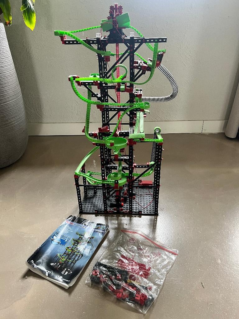 Fisher Technik Dynamic XXL Knikkerbaan Profi, Ophalen, Zo goed als nieuw, Bouwen, Met licht
