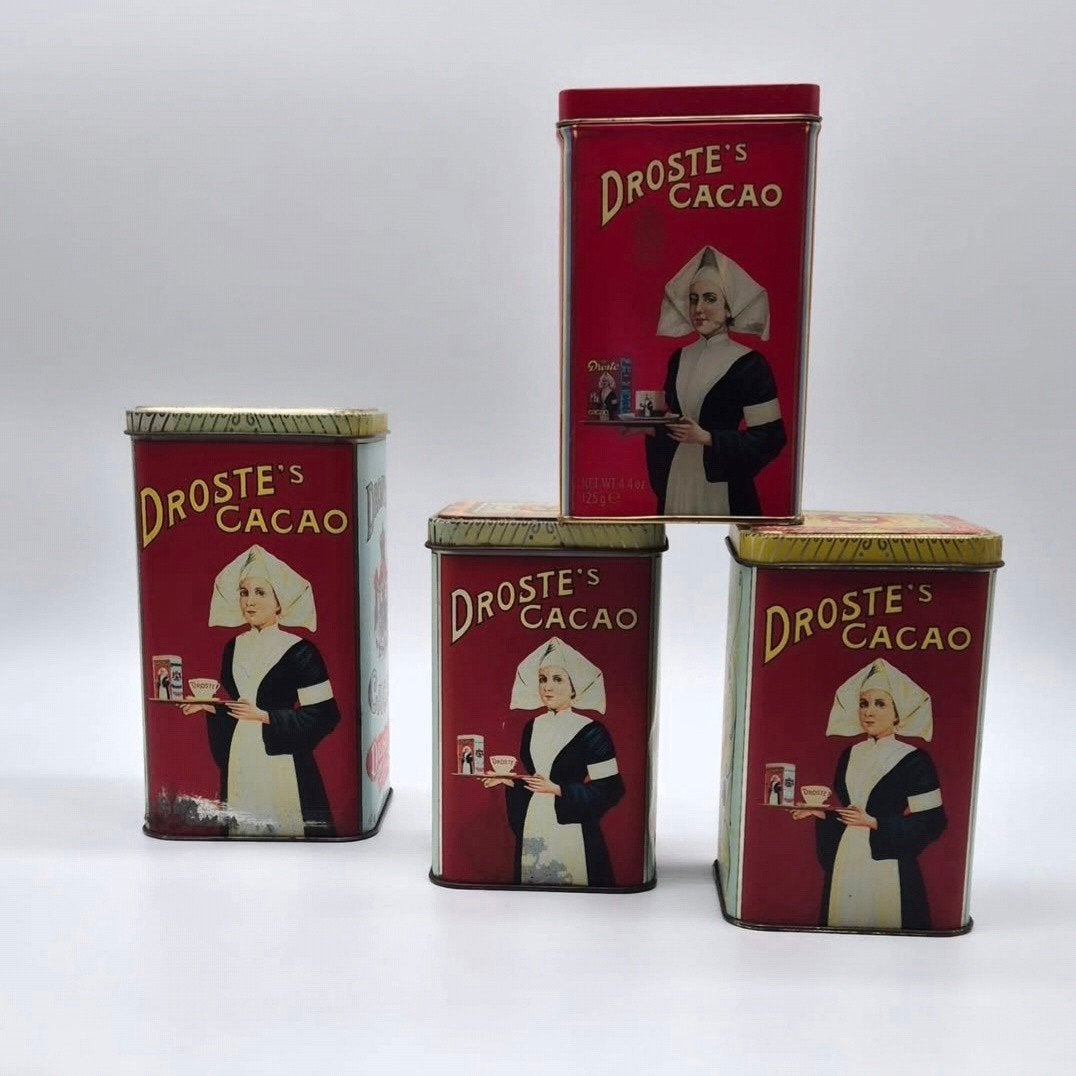 Vintage Droste's Cacao Blikken - Iconische Verpleegster, Ophalen of Verzenden, Gebruikt, Overige, Droste