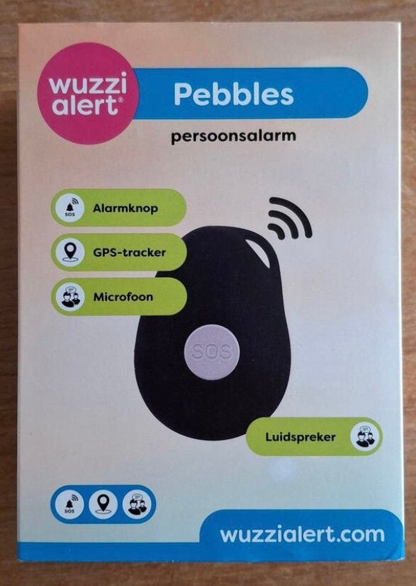 Wuzzi Pebbles persoonsalarm (Type EV-07B), Diversen, Ophalen of Verzenden, Zo goed als nieuw