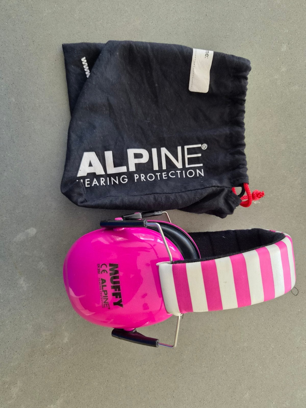 Alpine Muffy gehoorbescherming roze voor kinderen, Ophalen of Verzenden, Gebruikt