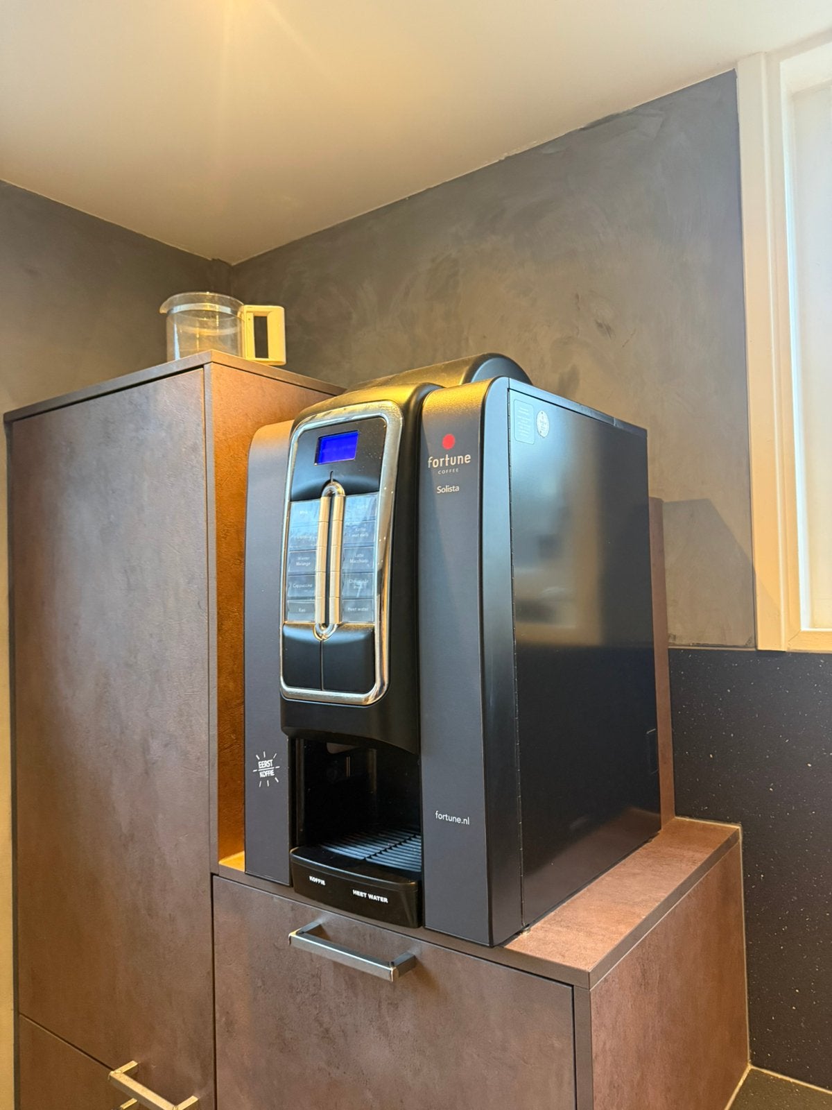 Professioneel Fortune Solista koffiezetapparaat - Bedrijfska, Ophalen, Gebruikt, 10 kopjes of meer, Koffiemachine