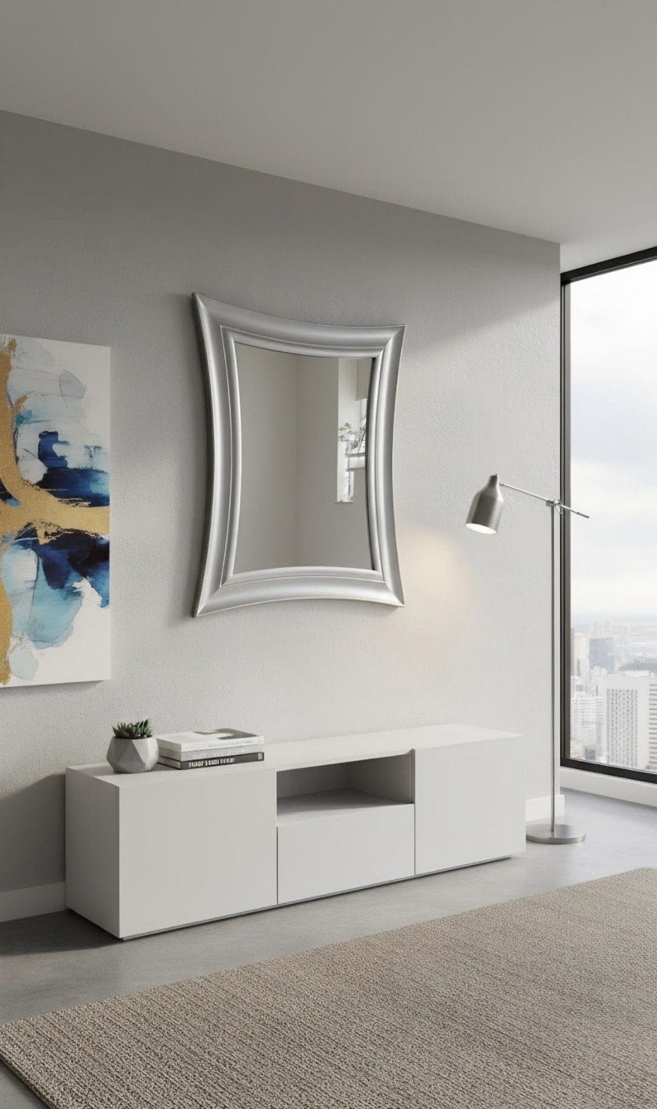 Arti & Mestieri Italiaanse design spiegel, Ophalen, 100 tot 150 cm, Nieuw, Rechthoekig