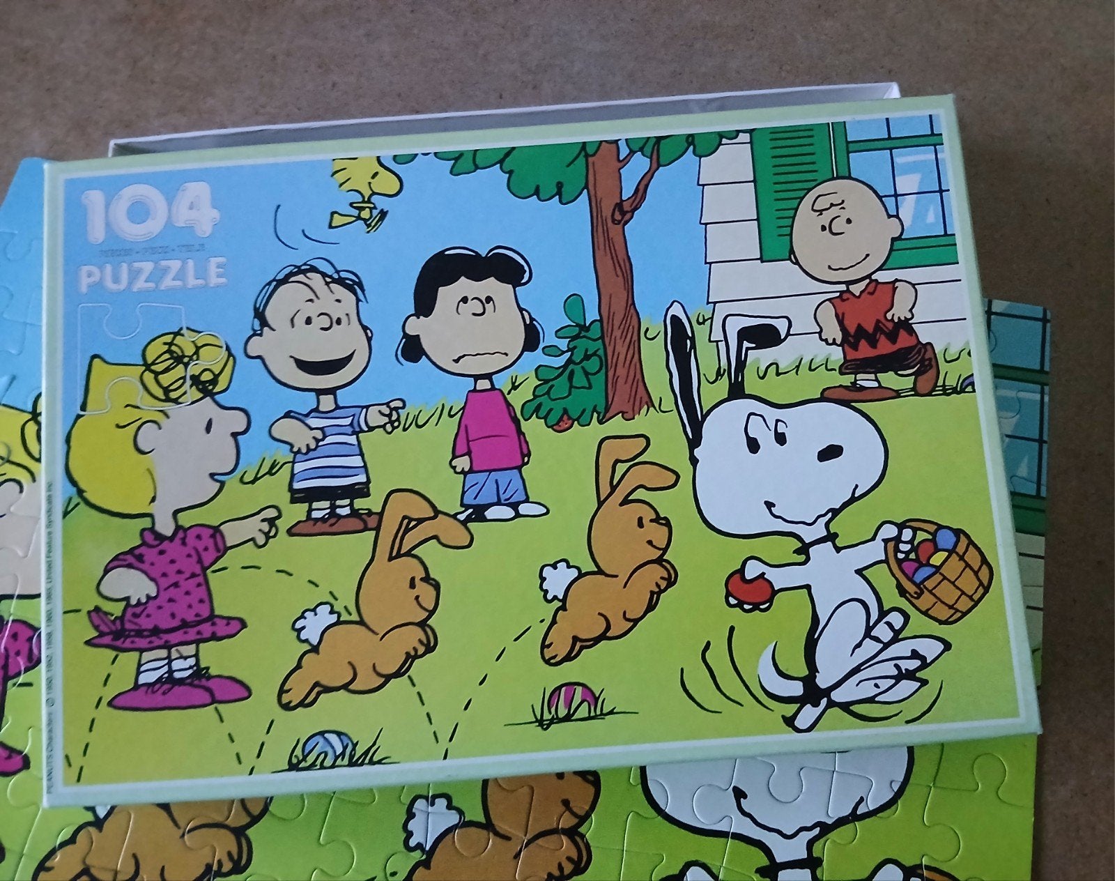 Vintage Clementoni Snoopy Peanuts 104 stukjes puzzel, Ophalen of Verzenden, Minder dan 500 stukjes, Gebruikt