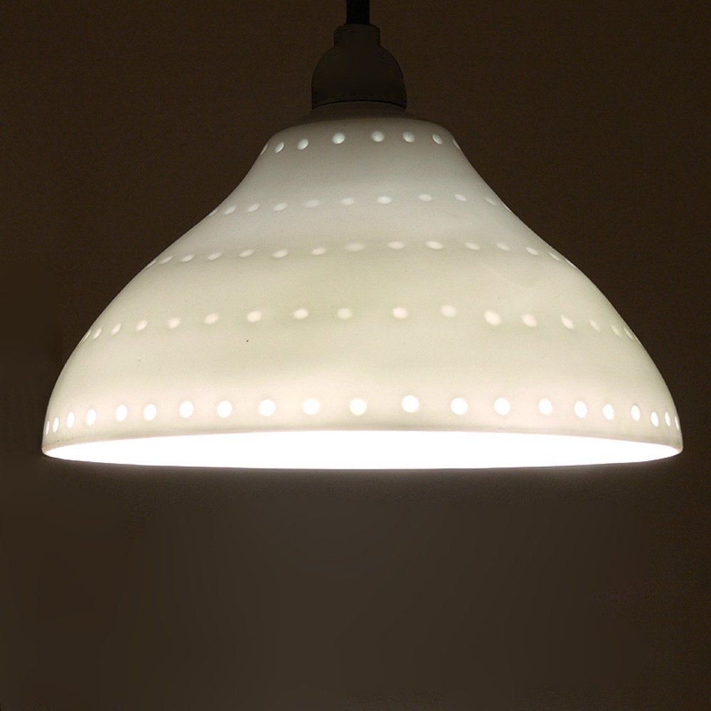 Vintage porseleinen hanglamp, Huis en Inrichting, Lampen | Hanglampen, Gebruikt, -, -, Vintage