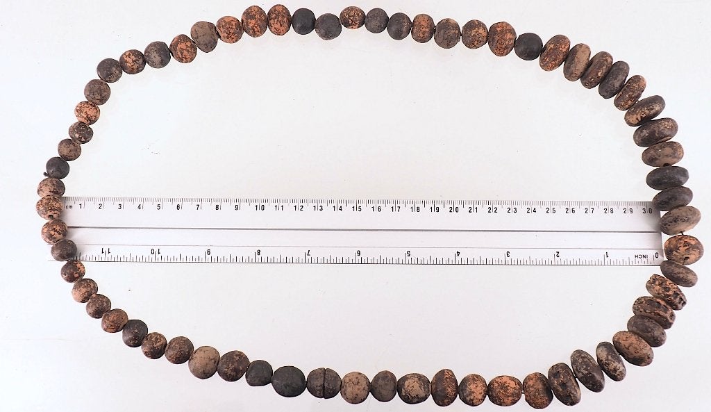 Kameroen klei-kralen ketting (170801-04), Ophalen of Verzenden