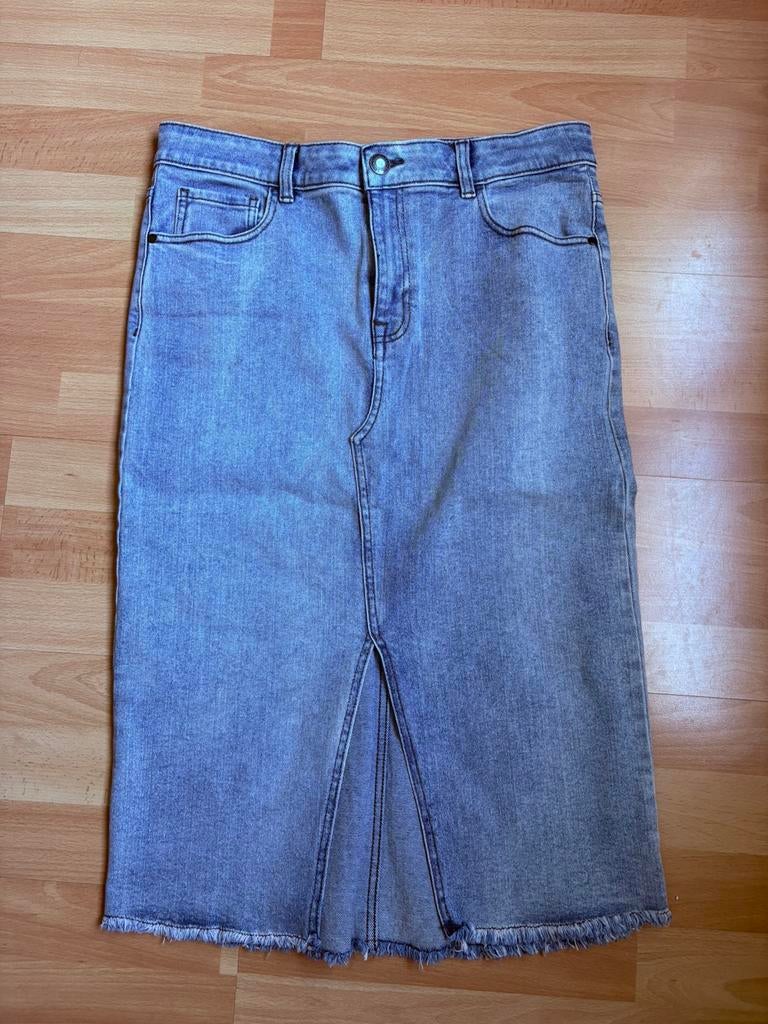 Lizzy Lou mooie blauwe midi jeans rok mt 40 ZGAN, Ophalen of Verzenden, Zo goed als nieuw, Maat 38/40 (M), Blauw