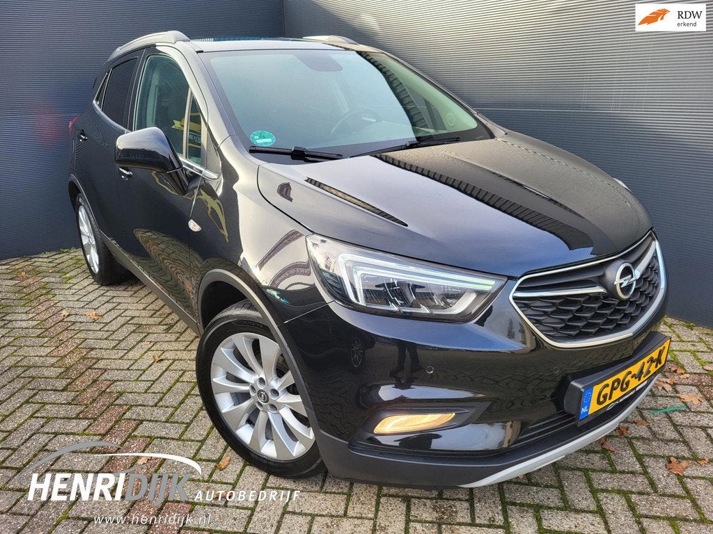Opel MOKKA X 1.4 Turbo 4x4 Online Edition Camera / Navi / Tr, Auto's, Opel, 1345 kg, Gebruikt, Leder en Stof, Zwart