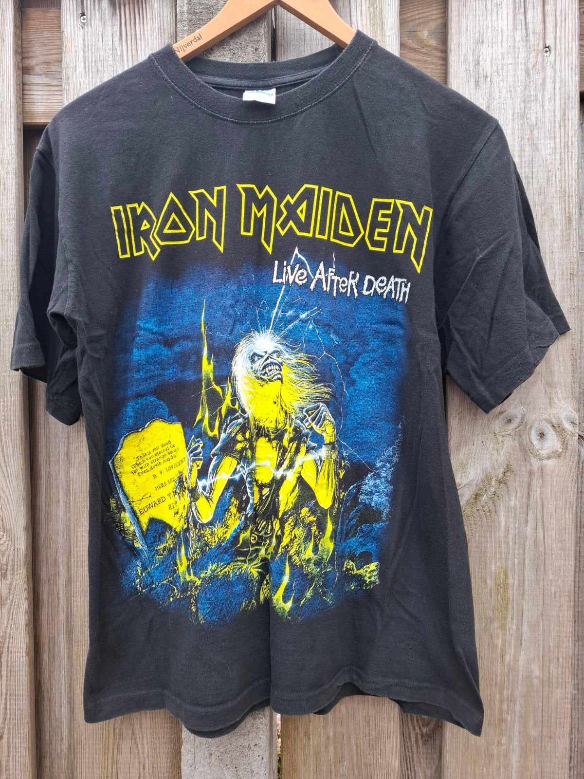 Iron Maiden Live After Death T-shirt, Kleding | Heren, Maat 52/54 (L), Zwart, Ophalen of Verzenden, Zo goed als nieuw