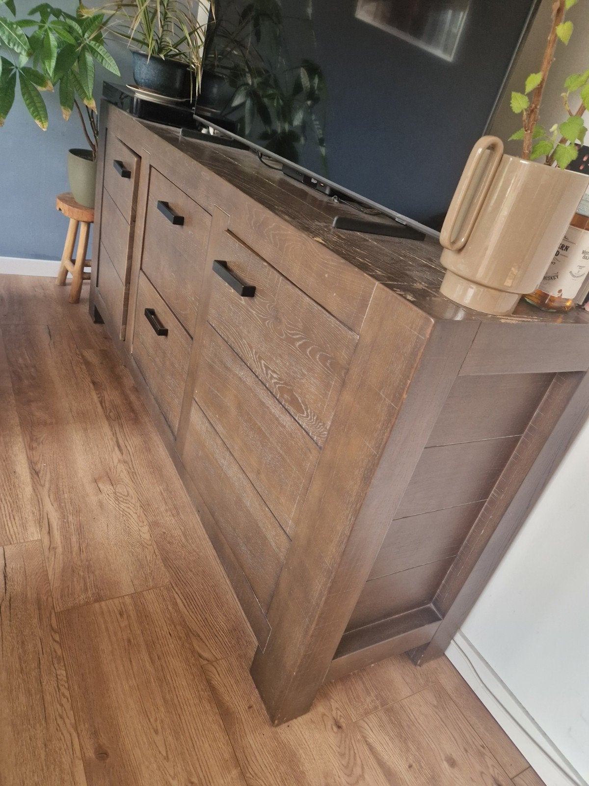 Robuust dressoir met lades en deuren - Gebruikt, Ophalen, Gebruikt, Met lade(s), Robuust, Landelijk