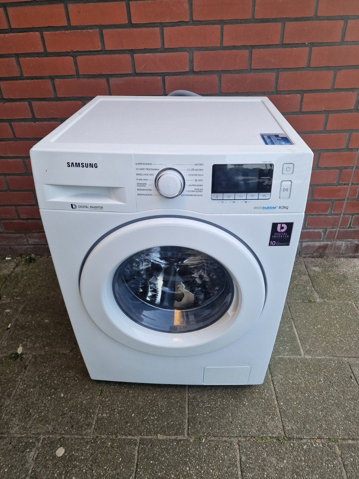 Samsung EcoBubble 8kg Wasmachine - Bezorgen Mogelijk!, 1200 tot 1600 toeren, 8 tot 10 kg, Ophalen of Verzenden, Zo goed als nieuw