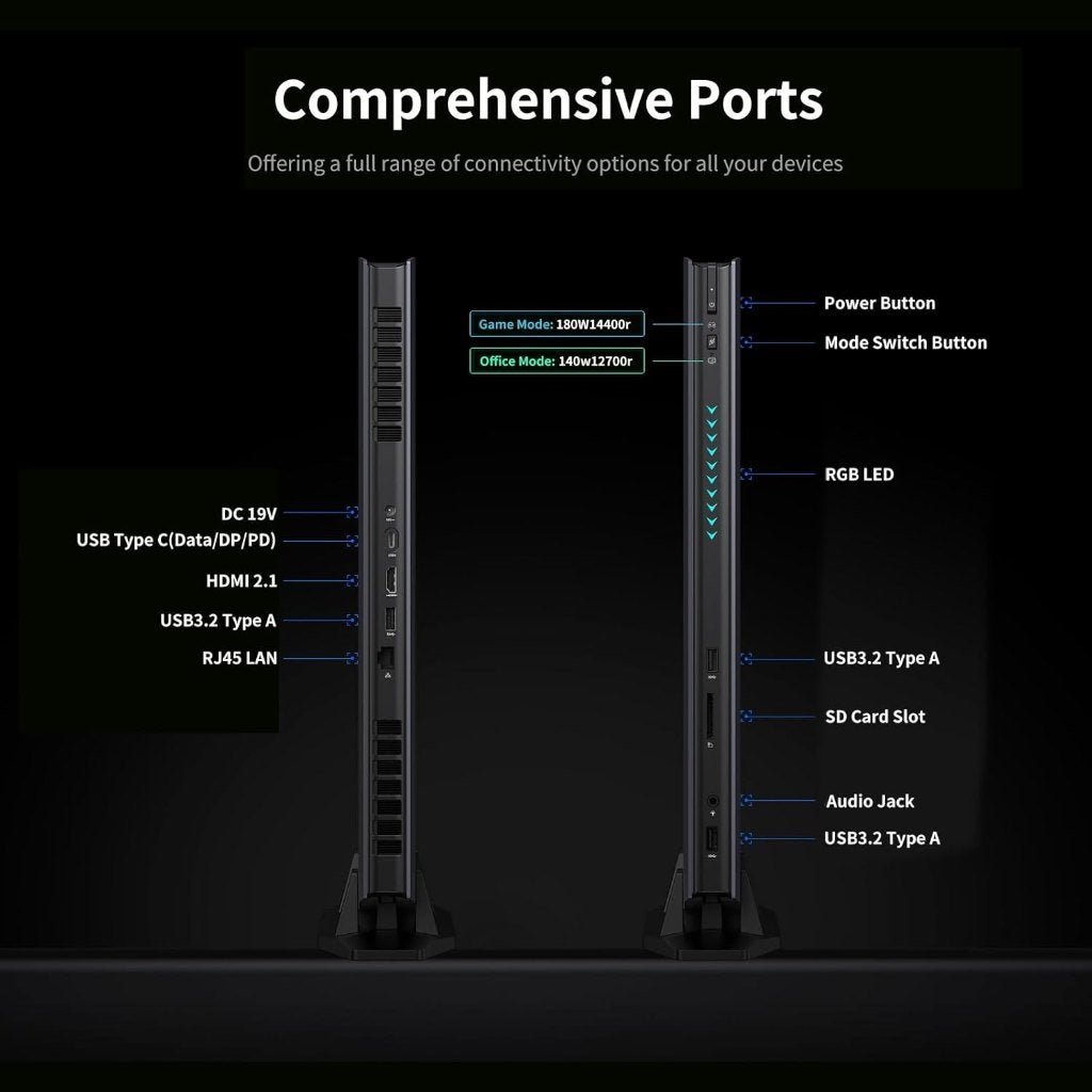 Minisforum G7-Ti, Gaming RTX4070, Core i9 14900HX (24C/32T, Computers en Software, Desktop Pc's, Minisforum, 32 GB, Intel Core i9