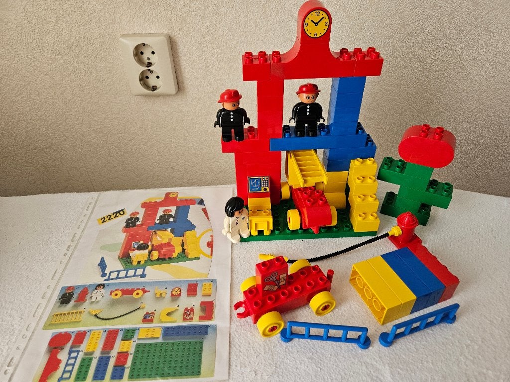Lego Duplo 2220 Brandweer kazerne, City, Ophalen of Verzenden, Zo goed als nieuw, Compleet