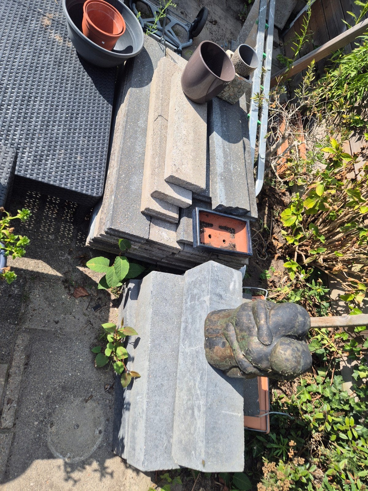 Gebruikte betonnen opsluitbanden en bielzen, Ophalen, Overige materialen, Gebruikt, Overige typen
