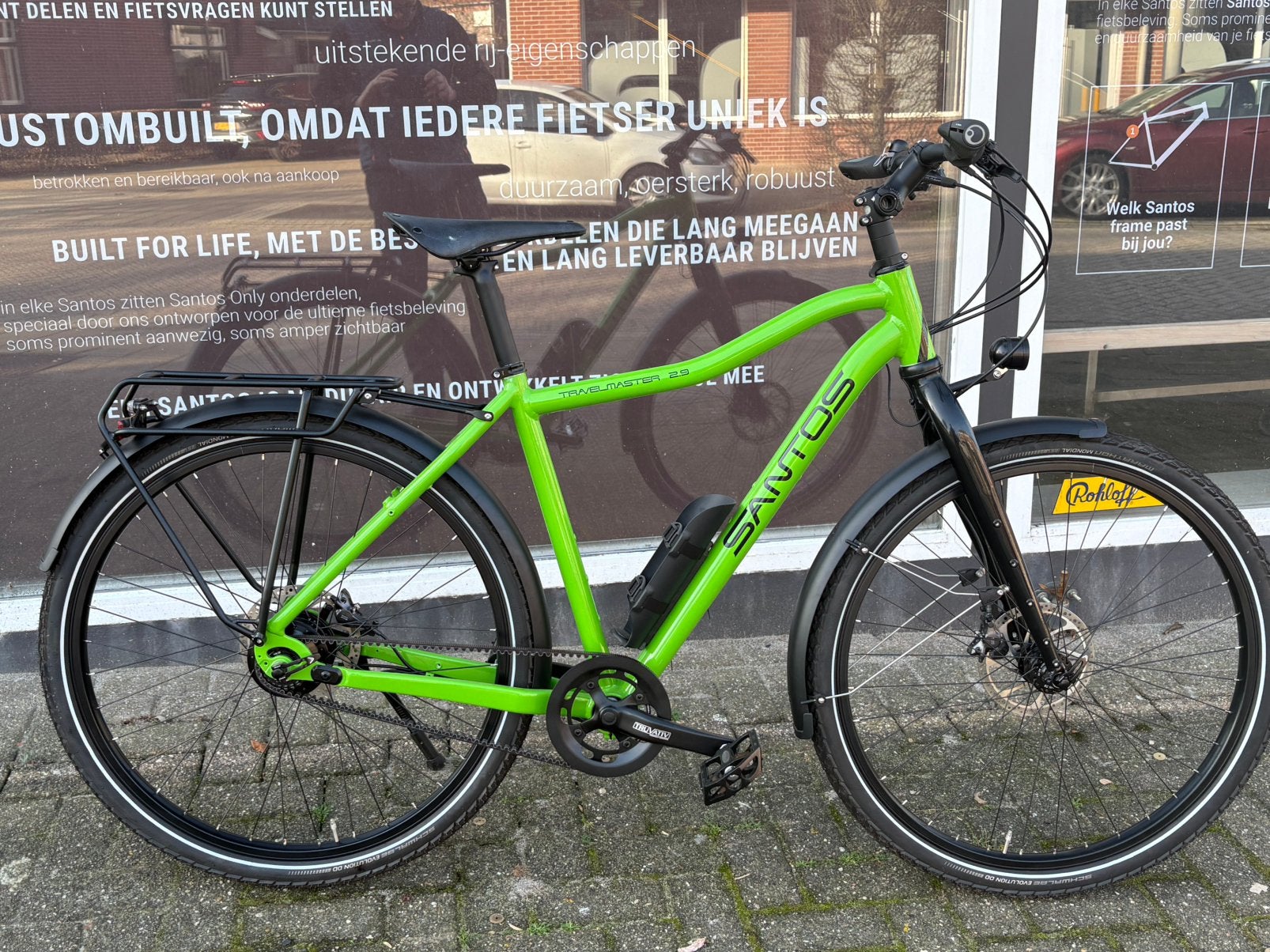 Santos Travelmaster 2.9 Rohloff riem schijfrem 53cm, 28 inch, 10 tot 15 versnellingen, Info@ridebike.nl, Zo goed als nieuw