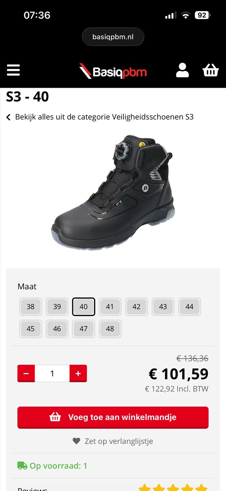 Nieuwe bata werkschoenen maat 40, Tuin en Terras, Werkkleding, Ophalen of Verzenden, Nieuw