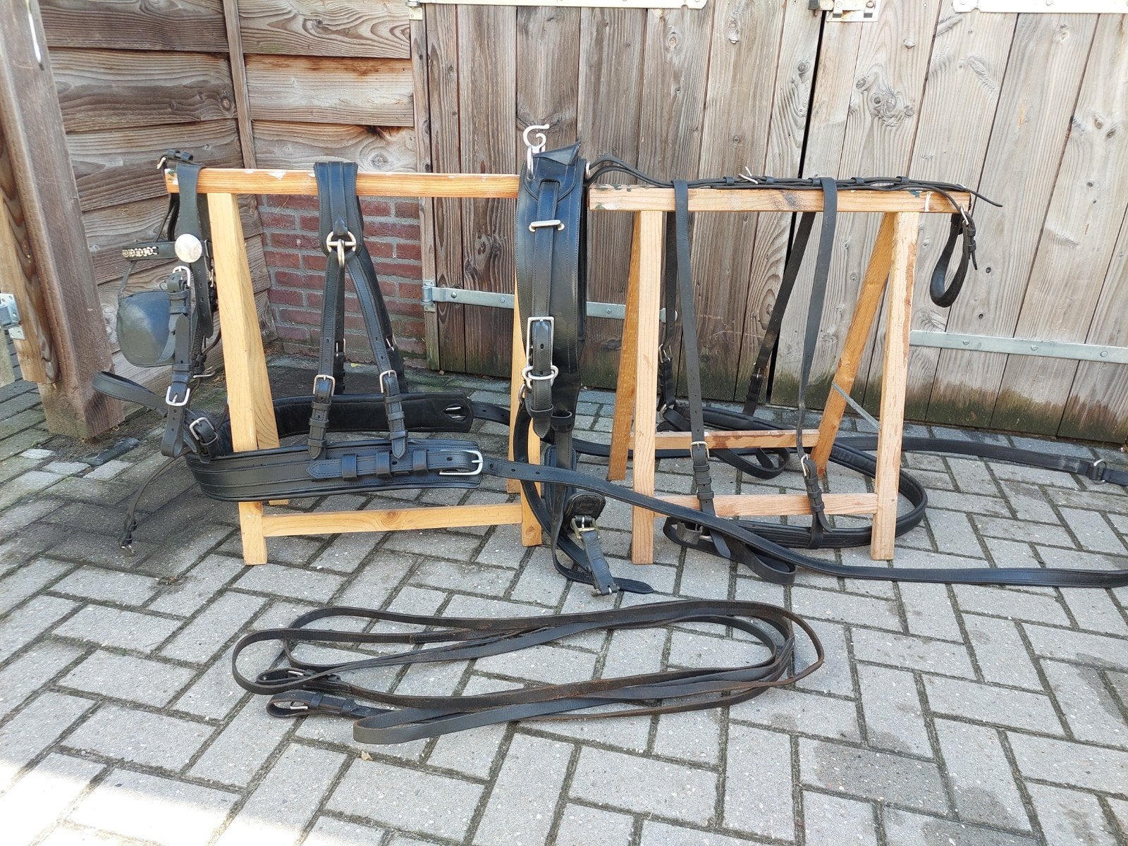 Enkelspan tuig IDEAL FULL, Ideal Equestrian, Gebruikt, Mentuig, Ophalen of Verzenden