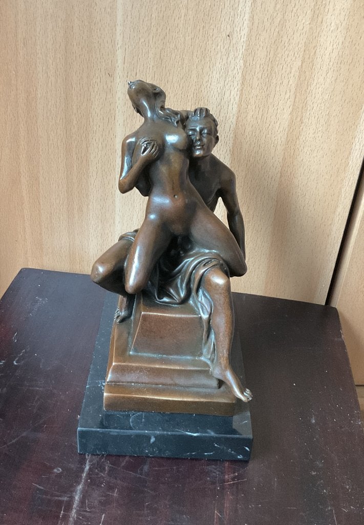 Bronzen erotiek beeld, Ophalen of Verzenden, Brons, Beeld