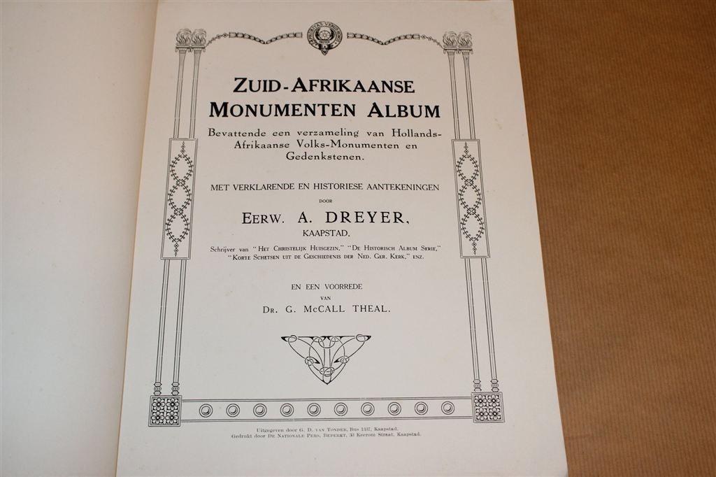 Zuid-Afrikaanse Monumenten [1916] — Volksmonumenten, Ophalen of Verzenden, Gelezen, Afrika