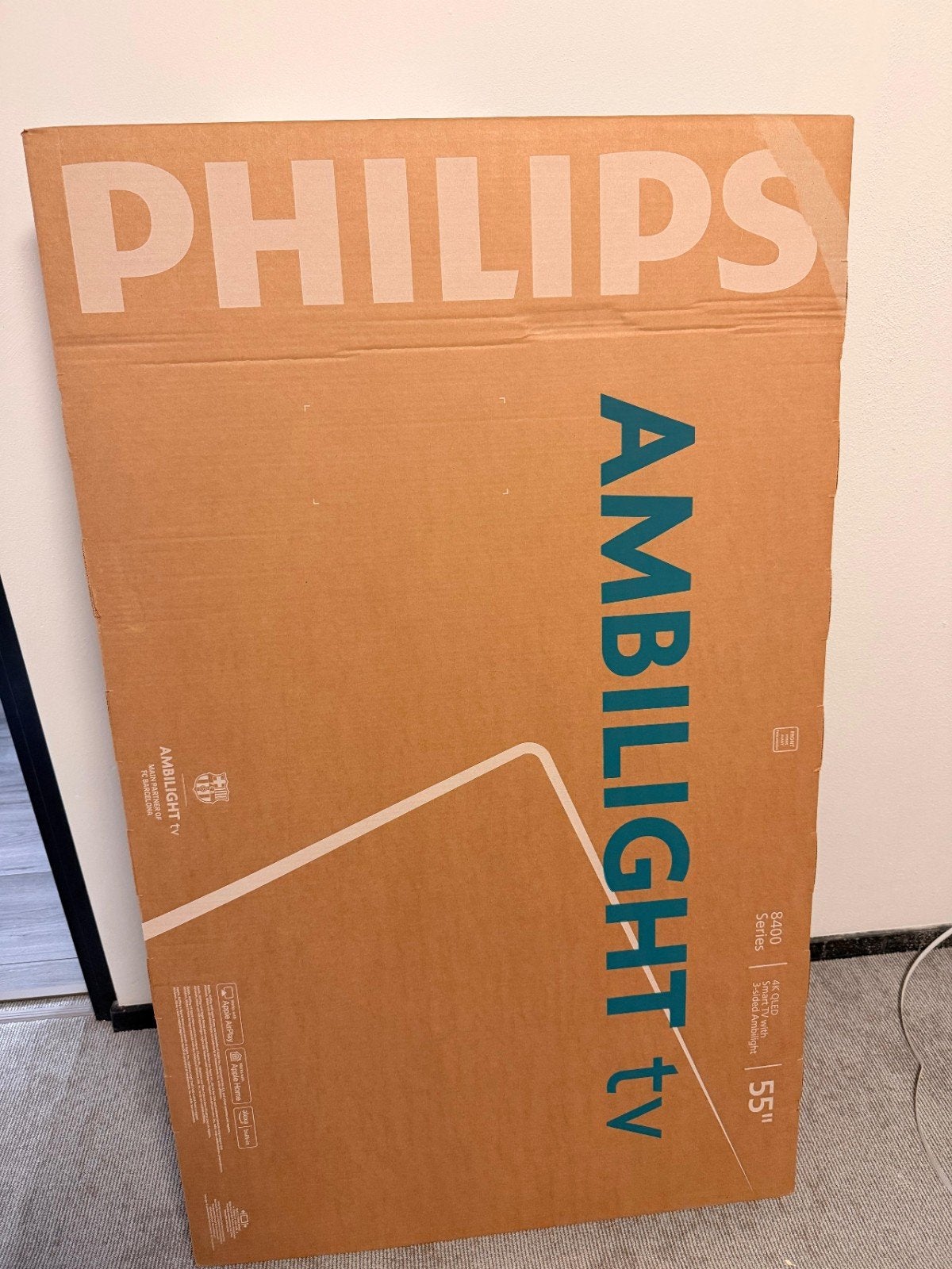 Philips Ambilight 55 inch 4K QLED Smart TV, Audio, Tv en Foto, Televisies, Ophalen, Philips, QLED, Nieuw