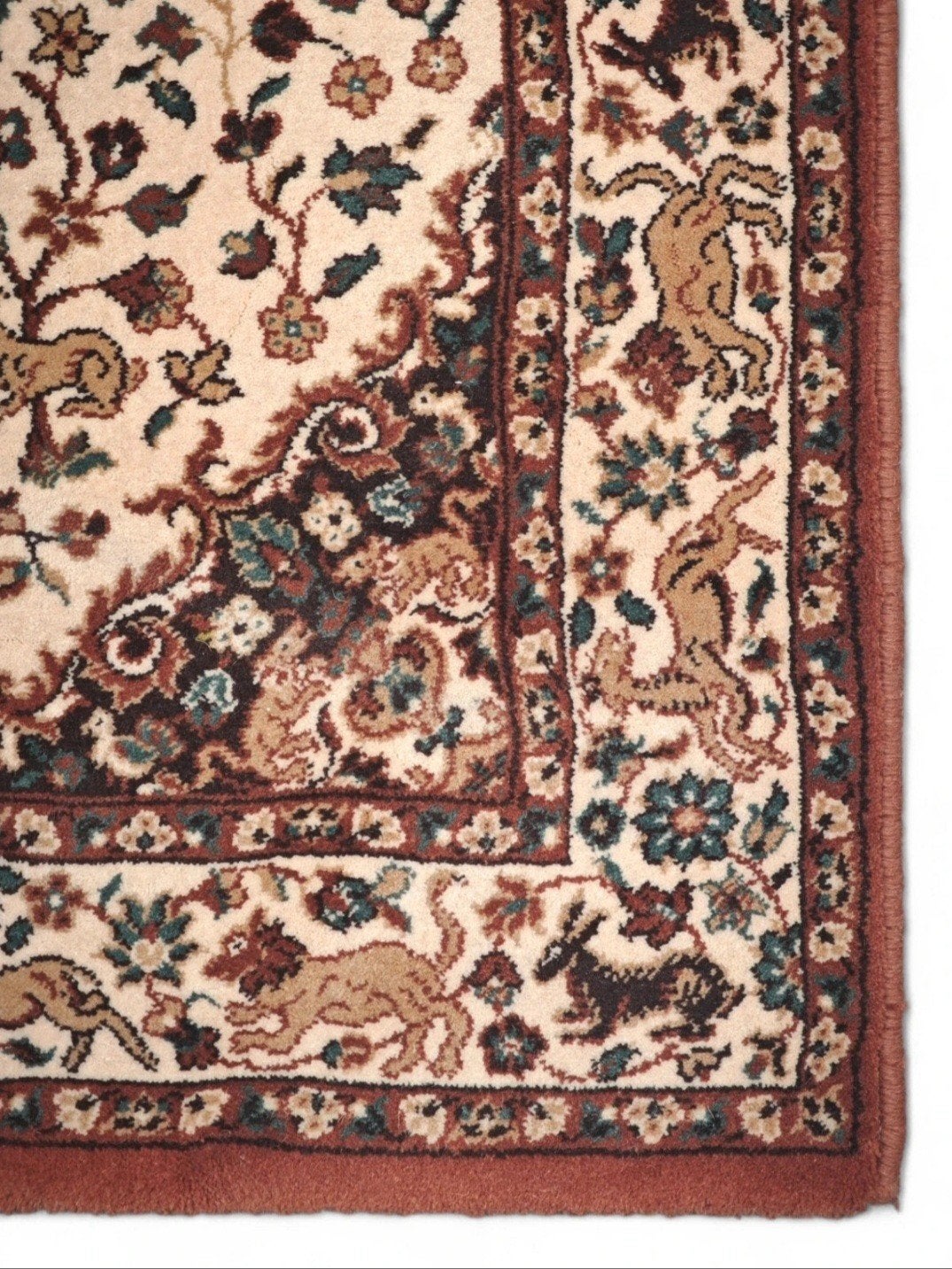 Vintage oosters wol vloerkleed medallion 80x158cm! NEW!, Traditioneel Perzisch, Oosters, Crème, Persia Tapijten, Zo goed als nieuw
