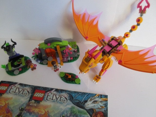 41175 Lego Elves Lavagrot en de Vuurdraak met bouwtekeningen, Ophalen of Verzenden, Zo goed als nieuw, Complete set, Lego