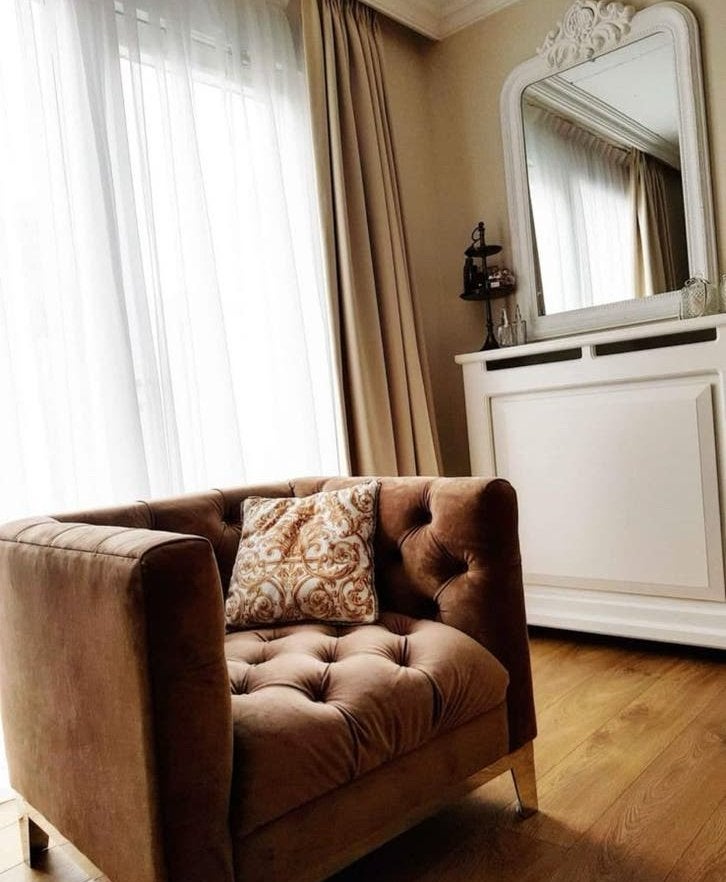 Riviera maison royale fauteuil in NIEUWSTAAT, Huis en Inrichting, Fauteuils, Ophalen of Verzenden, Zo goed als nieuw, 75 tot 100 cm