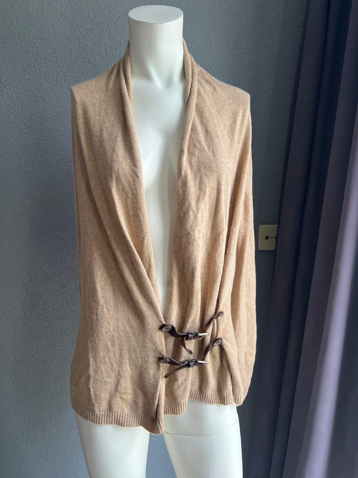 Josephine & Co vest met elleboogstukken, maat L, Ophalen of Verzenden, Zo goed als nieuw, Maat 42/44 (L), Beige