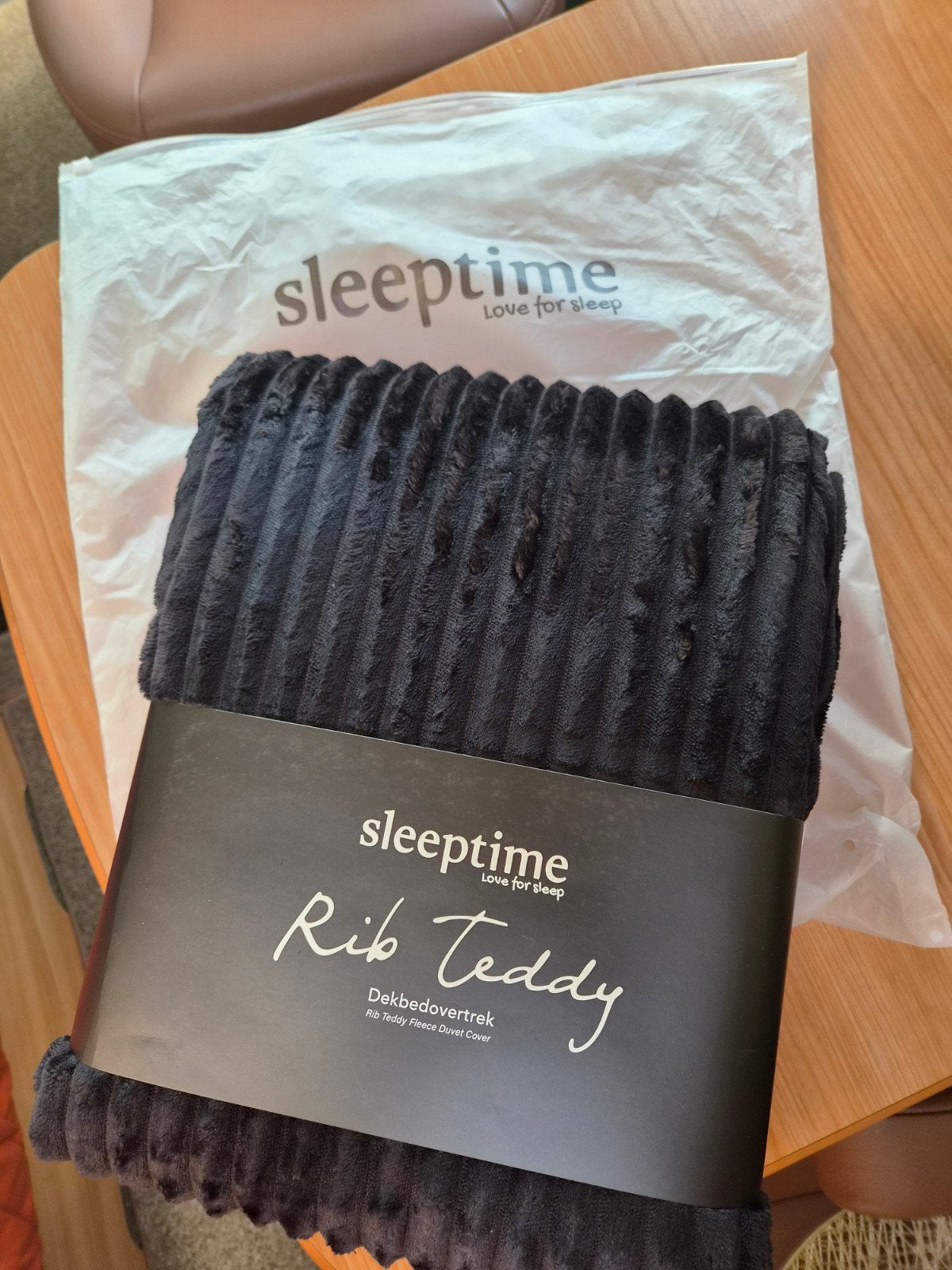 Dekbedovertrek Sleeptime rib Tedy. 2 persoons, Ophalen, Dekbedovertrek, Inclusief kussenslopen, Nieuw