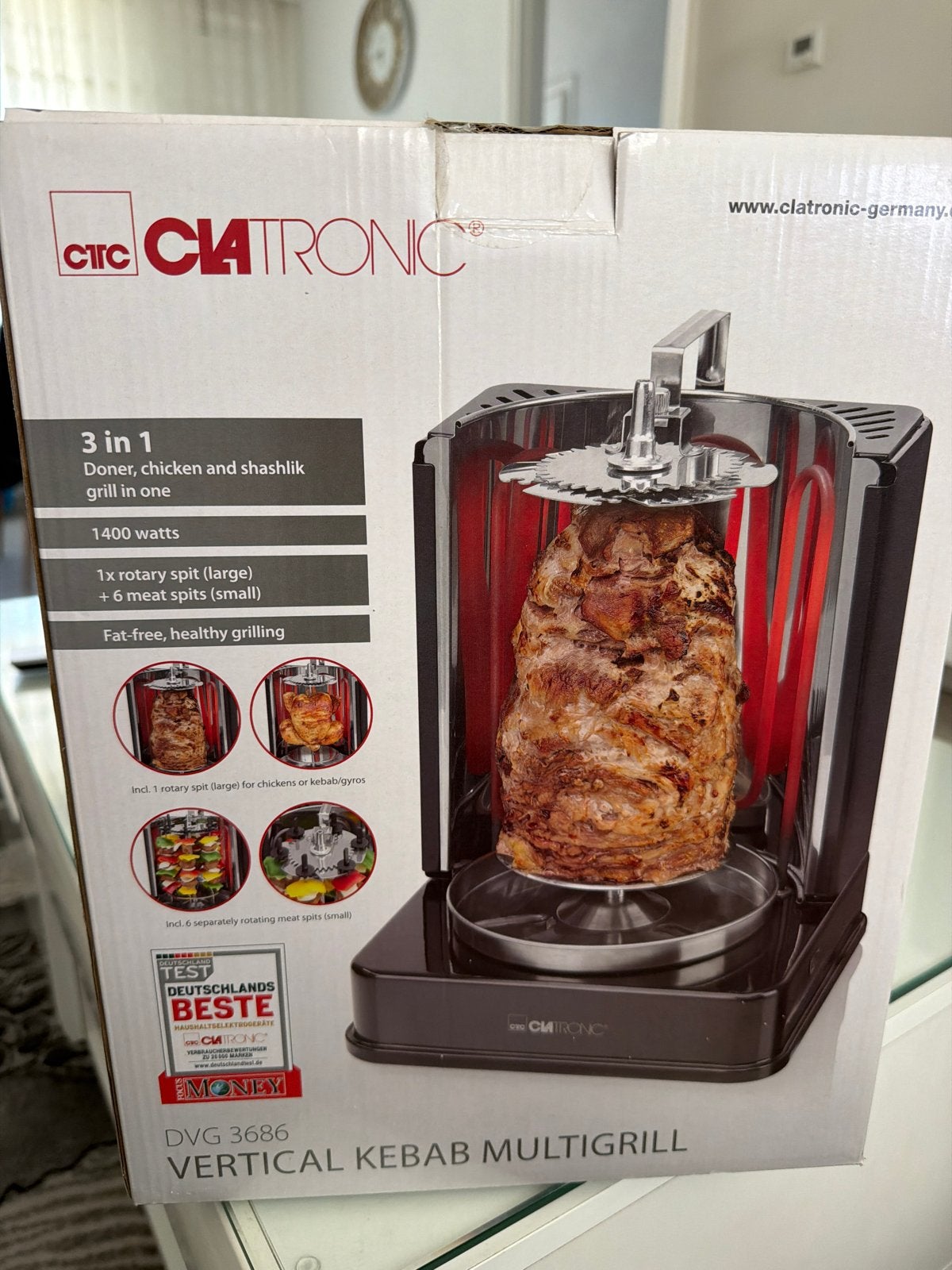 Kebap multigrill doner zgan shashlik grill, Ophalen of Verzenden, Zo goed als nieuw