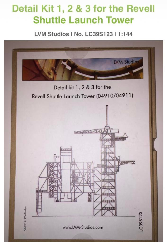 LVM shuttle launchtower 1:144 detail sets, Ophalen of Verzenden, 1:72 tot 1:144, Revell
