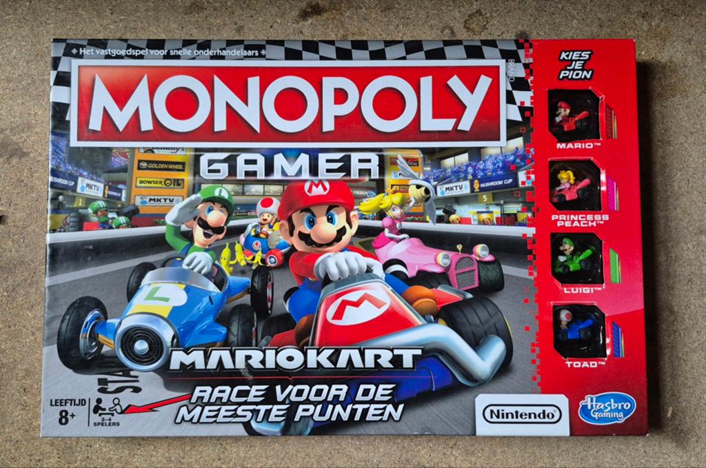 Monopoly Gamer Mariokart, Ophalen of Verzenden, Zo goed als nieuw