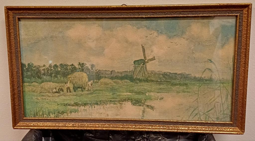 Aquarel Geo Poggenbeek, Antiek en Kunst, Ophalen of Verzenden