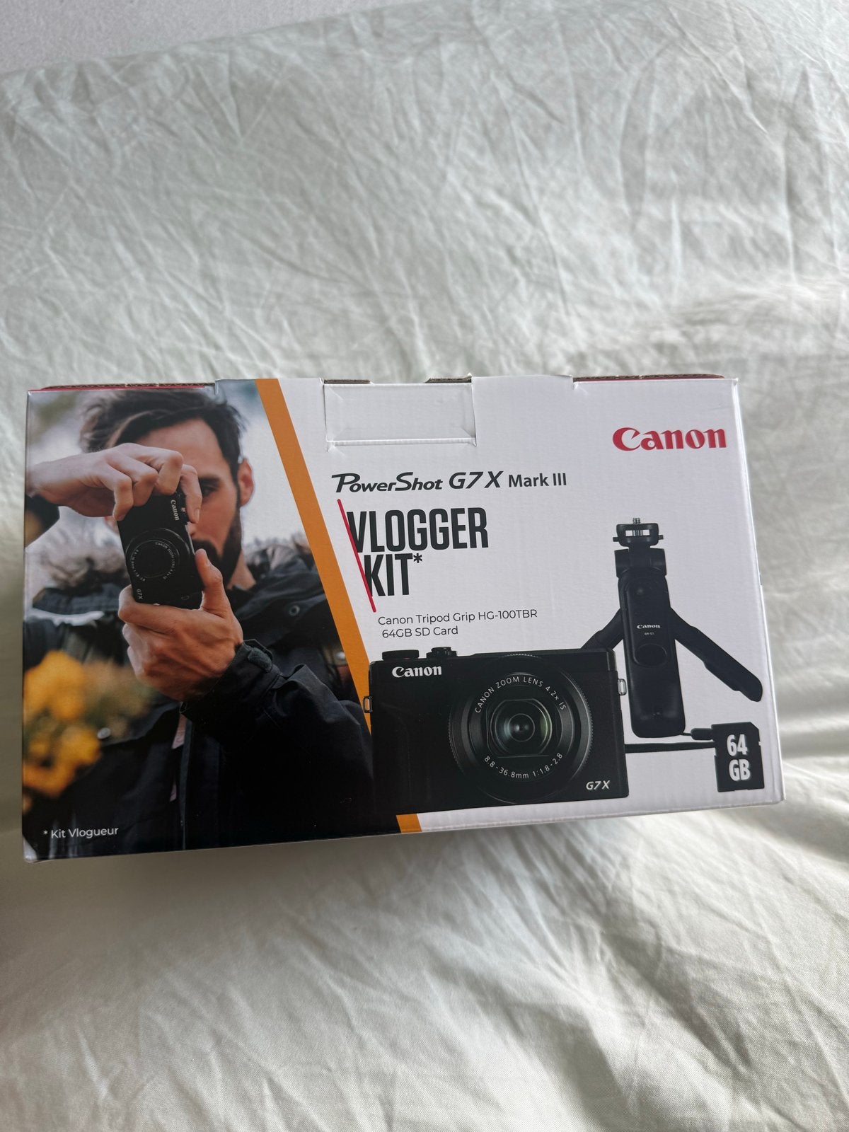 Canon PowerShot G7 X Mark III Vlog Kit, Ophalen, Canon, Beeldstabilisatie, Nieuw