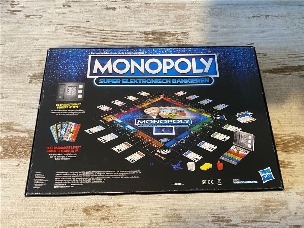 Monopoly super elektronisch bankieren [s648], Hobby en Vrije tijd, Verzenden, Zo goed als nieuw