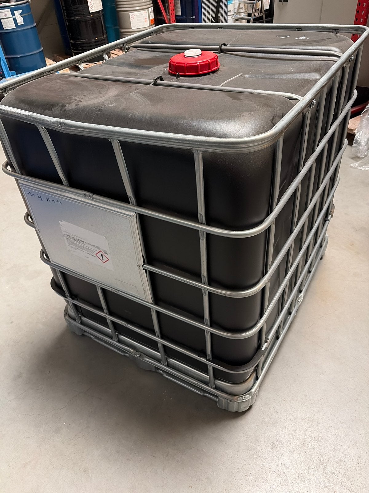Lege IBC container 1000 liter - 100 x 122 x 114 cm + kraan, Ophalen, Kunststof, Met kraantje, 150 liter of meer
