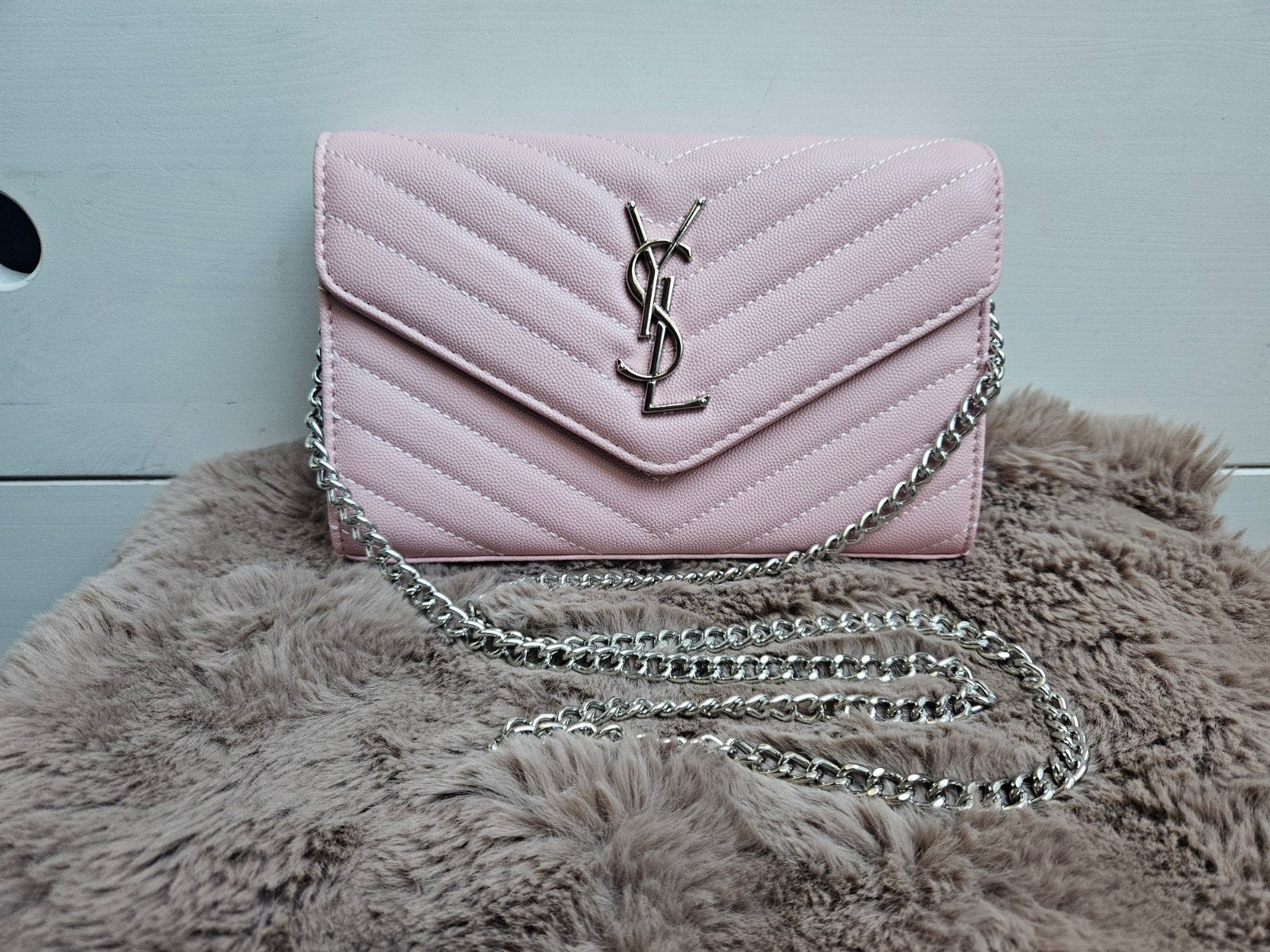 Dames schoudertas .y.s.l., Sieraden, Tassen en Uiterlijk, Tassen | Damestassen, Ophalen of Verzenden, Nieuw, Roze, Schoudertasje